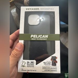 Brand New Pelican Voyager Black Multi-Layer Protective iPhone 16e/15/14/13